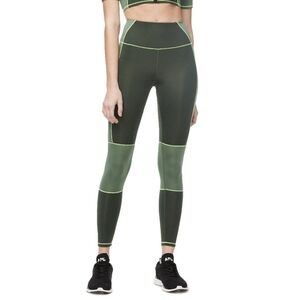 Good American Green Dual Life Colorblock Leggings
